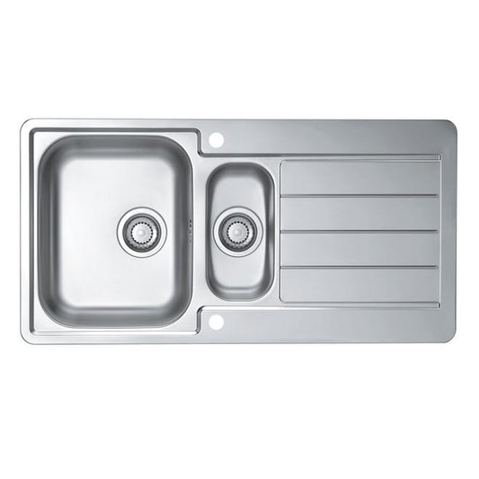 Alveus, Line 10, Stainless Steel, 1.5 bowl, Inset, 980x500x160mm (1067695N)