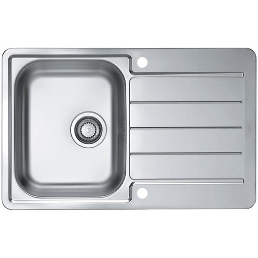 Alveus, Line 80, Stainless Steel, Single bowl, Inset, 790x500x160mm (1067706N)