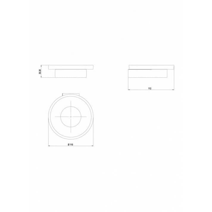 GALA (PURE) GLASS SOAP DISH (TJM014)