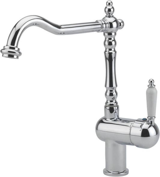 Old Fashioned Single Ceramic Lever Kitchen Mixer Tap, 5 Colour options