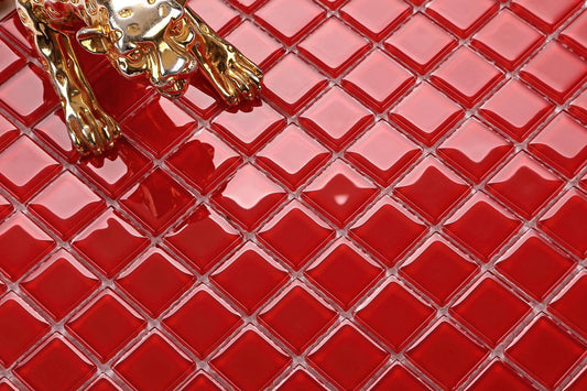 Red Glass Mosaic Tiles (MT0022)