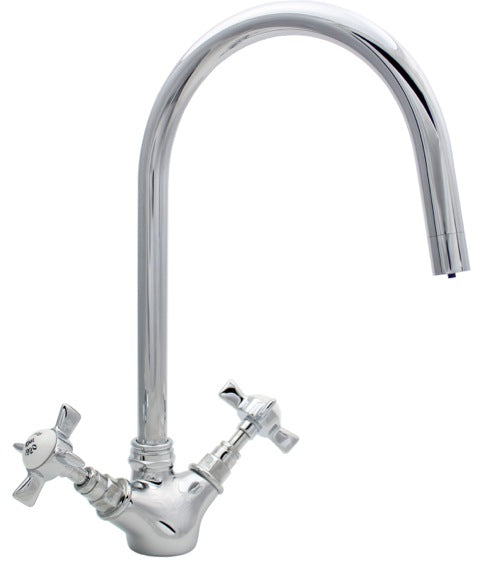 Majestic Twin Handle Kitchen Mixer Tap, 5 Colour options