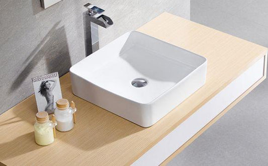 NILO 40 PORCELAIN WASHBASIN WHITE (4090) SP0065