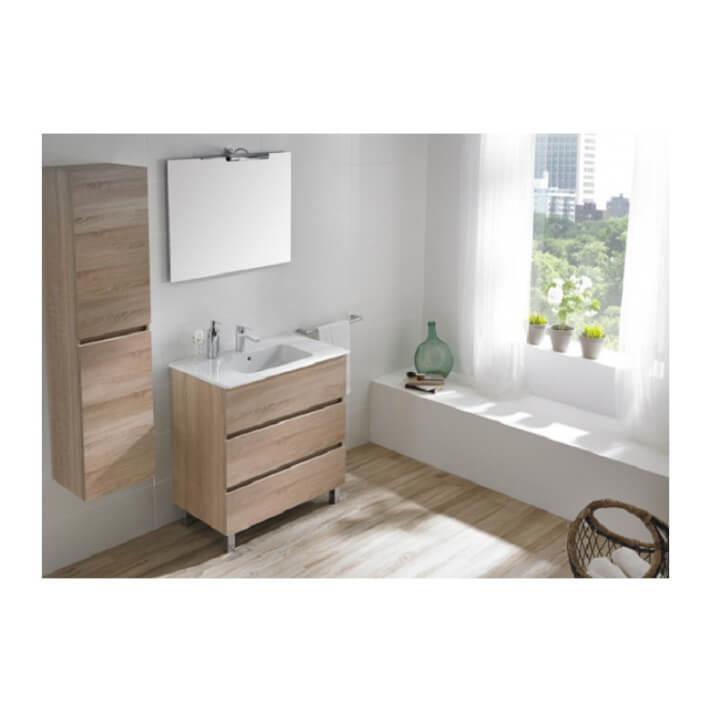 GALA G7900673 JADE Vanity unit 3 DRAW 100CM with basin OAK BARDOLINO (TJM005)