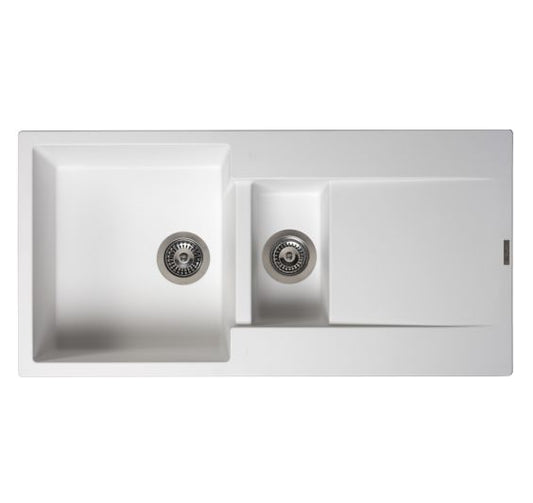 Reginox Amsterdam 1000x500 Composite 1.5 Bowl Reversible Inset Kitchen sink