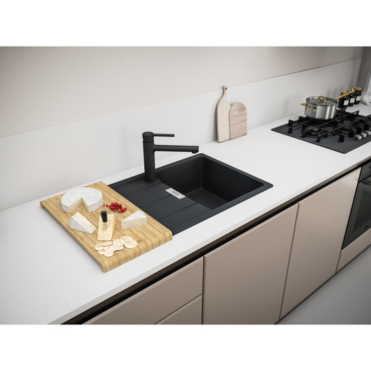 Franke Centro Swivel Top Matt Black Kitchen Mixer Tap