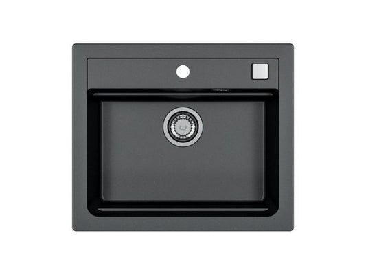 Alveus ATROX 30 Composite Inset/Undermount Kitchen sink, 590 x 500 Carbon or Arctic