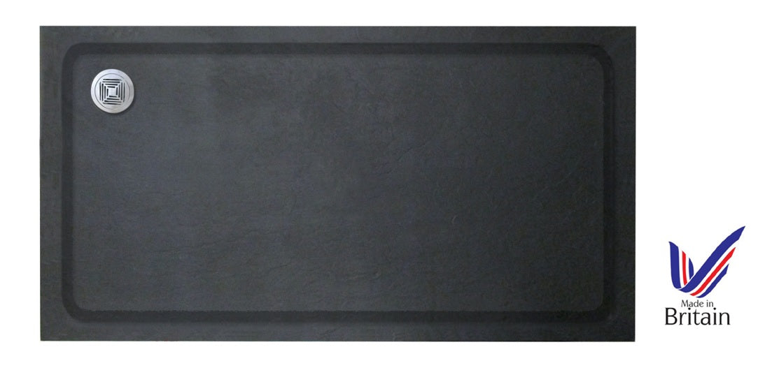 Rectangular Black Stone Trays ABS Capped Stone Resin. Various sizes