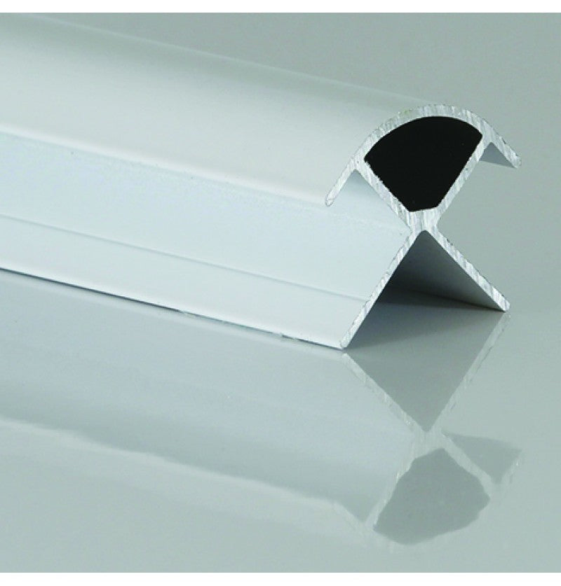 DuraPanel External Corner, Black, Brushed Brass, Polished Chrome, Satin Chrome, White