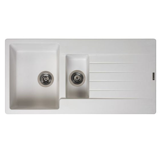 Reginox Harlem 1000x500 Composite 1.5 Bowl Reversible Inset Kitchen sink