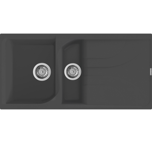 Reginox Ego 1000x500 Composite 1.5 Bowl Reversible Inset Kitchen sink