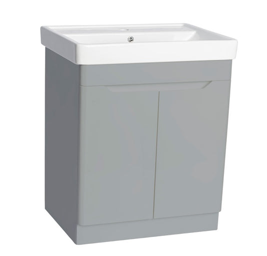 100% WaterProof VRB Lustra Light Grey 500/600/700/800mm Rigid, PVC Floor Vanity Unit