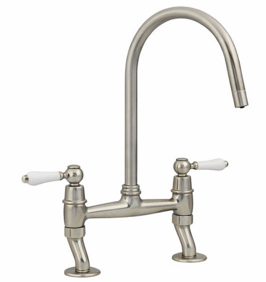 Majestic Ceramic Lever Kitchen Bridge Mixer Tap, 5 Colour options