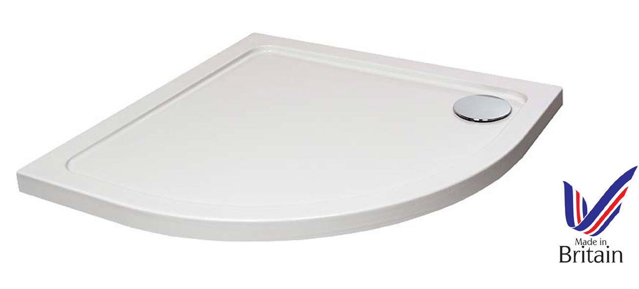 Quadrant Shower Trays ABS Capped Stone Resin. Various sizes