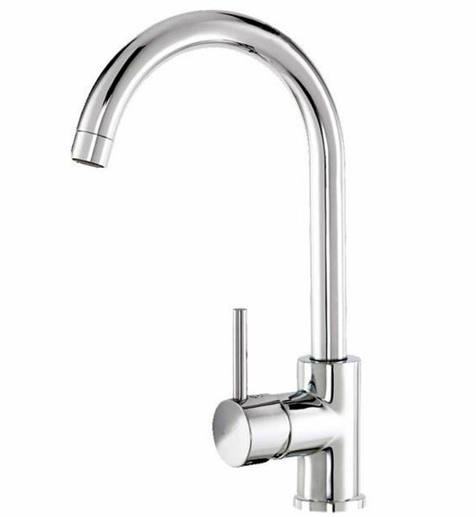 Sestri Single Lever Kitchen Mixer Tap Chrome/Black/Brushed Nickel
