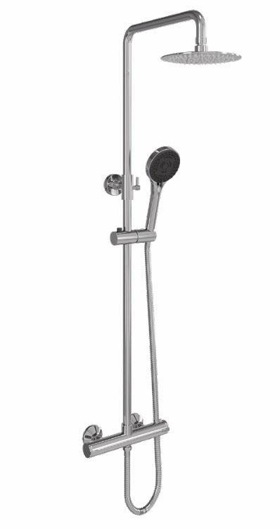 VRB Pluto Round Chrome Thermostatic Shower Kit 0100