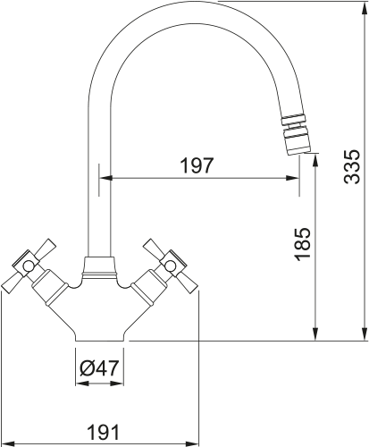 Franke Rotaflow Chrome Kitchen Mixer Tap