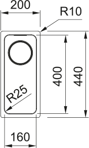 Franke MYTHOS BOWLS MYX 110 16 Undermount Kitchen Sink