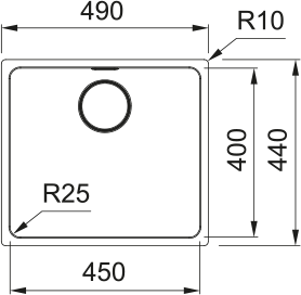 Franke MYTHOS BOWLS MYX 110 45 Undermount Kitchen Sink