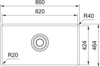 Franke Maris Quiet MQX 110-82 Undermount Kitchen Sink