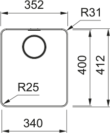 Franke MYTHOS BOWLS MYX 210 34 Stainless Steel Inset Kitchen Sink