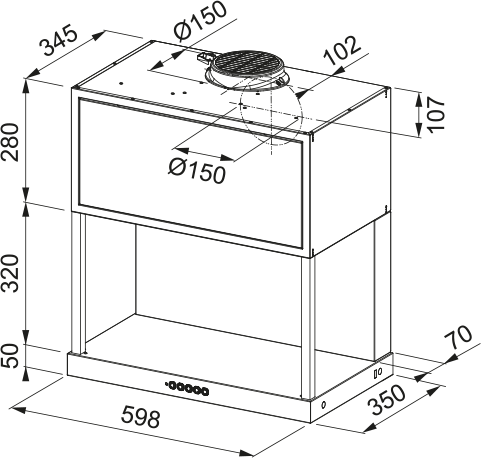 Franke Maris Modular Wall FMA MODULAR F60 BK MT