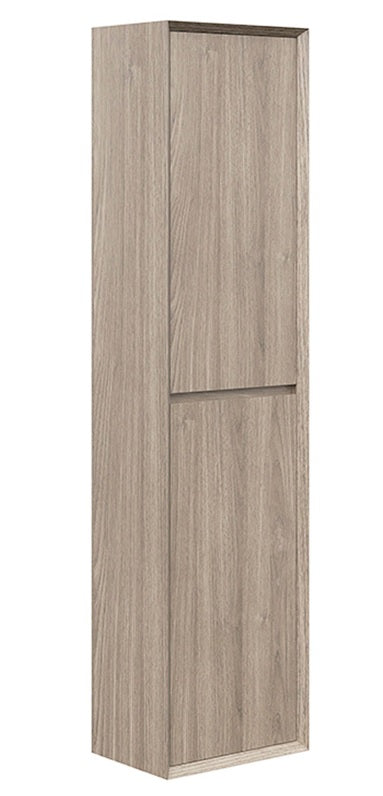 Haven Ashwood PVC 300mm Rigid Wall Hung Column Cabinet Woodgrain Style WG300CC_AW