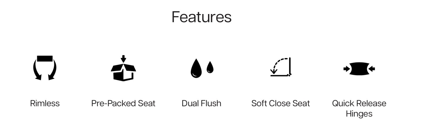 VRB Fusion Close Coupled Round Rimless Toilet
