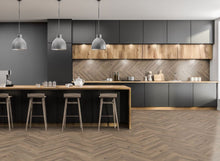 Load image into Gallery viewer, LVT Flooring Lignum Core Mocha Oak Herringbone - Pack Size: 2.23m²