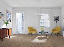 Load image into Gallery viewer, LVT Flooring Lignum Core Mocha Oak Herringbone - Pack Size: 2.23m²