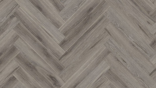 LVT Flooring Lignum Core Rustic Grey Oak Herringbone - Pack Size: 2.23m²