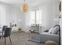 Load image into Gallery viewer, LVT Flooring Lignum Core Rustic Grey Oak Herringbone - Pack Size: 2.23m²