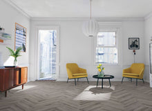 Load image into Gallery viewer, LVT Flooring Lignum Core Rustic Grey Oak Herringbone - Pack Size: 2.23m²