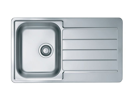 Alveus Line 20 SS Inset Kitchen Sink 860x500 1.0 & Jenny Tap Chrome