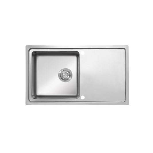 UKinox MF 860.500 Polished 1 Bowl Stainless Steel Inset kitchen sink