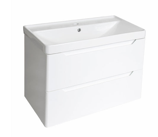 100% WaterProof VRB Nexus Gloss White 500/600/700/800mm Rigid PVC Wall Hung Vanity Unit