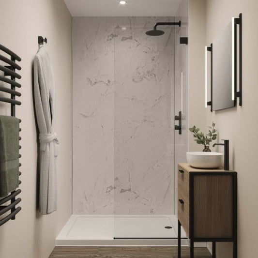 Multipanel Linda Barker Onyx Marble Shower Panels 5545
