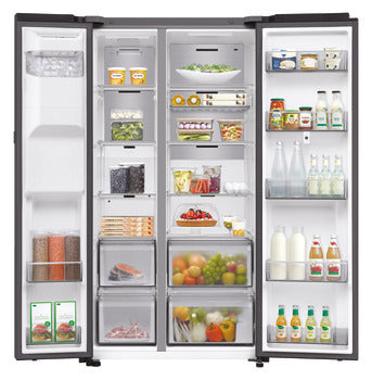 Samsung Fridge Freezer, Family Hub American Style with SmartThings RS90F66BEFEU - Black