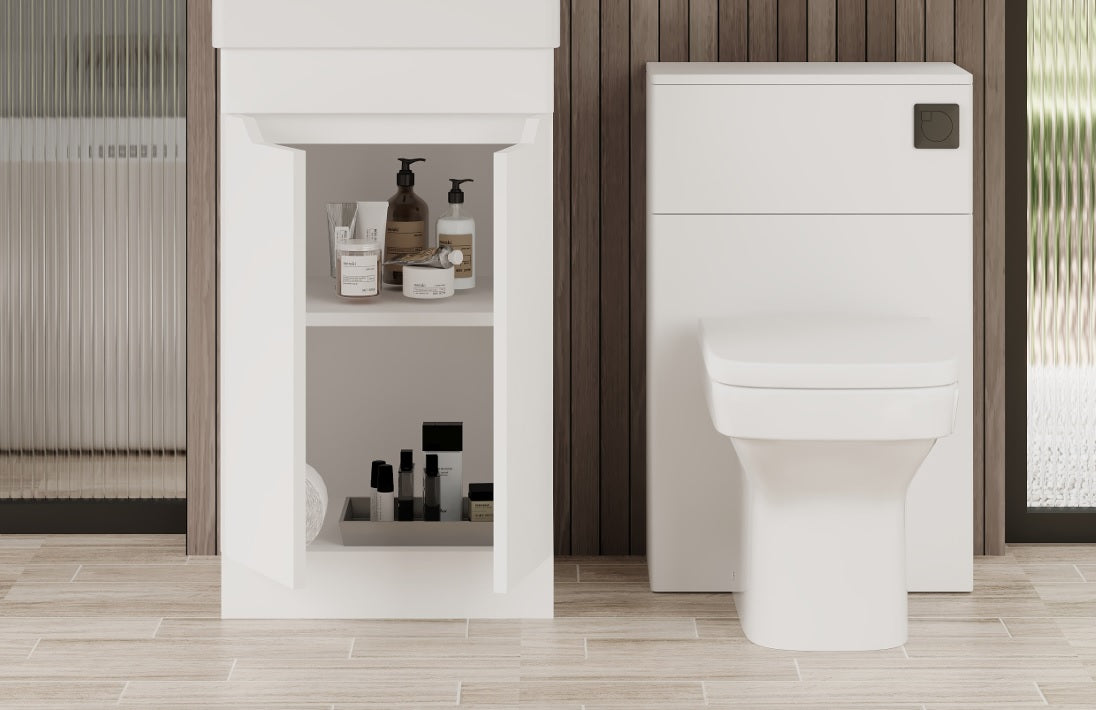 100% WaterProof VRB Evo PVC White/Light Grey/Dark Grey 500mm Toilet/WC Box Unit