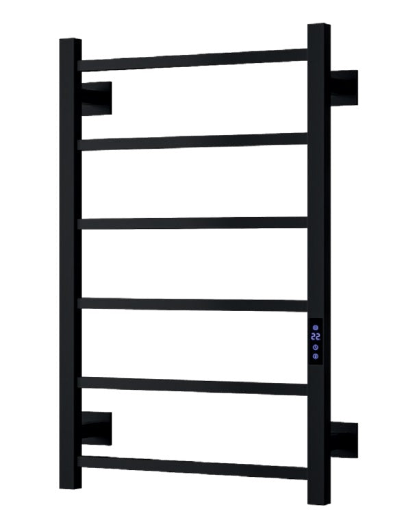VRB Velino 800 x 500mm Electric Heated Towel Rail/Radiator (6 Bars)