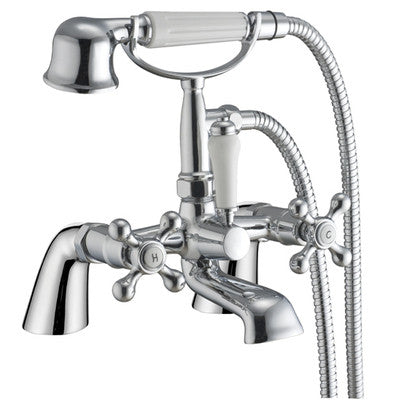 Traditional Victorian Bath Mixer Tap & Shower (Viscount 4)