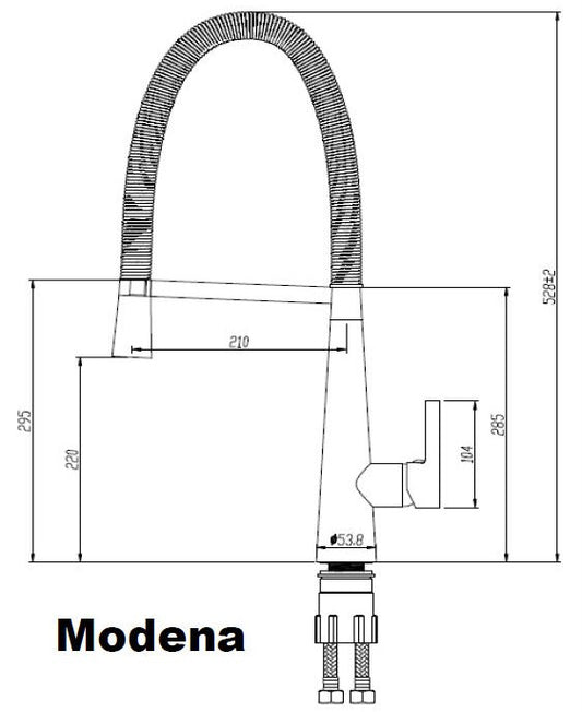 Chrome Modena Kitchen Sink Mixer Tap