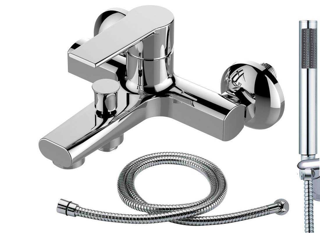 Bath and Shower Mixer Tap & Basin Tap Set (Brenz 41)