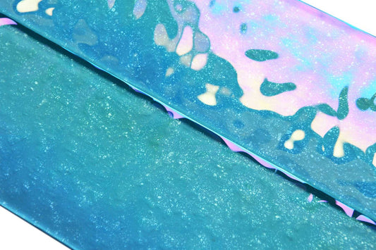 Blue Iridescent Unicorn Glass Subway Tile 75x300mm (MT0202)
