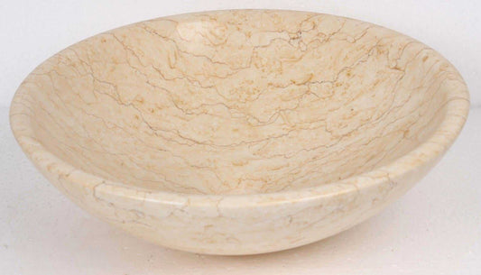 Round Sunny Yellow Stone Counter Top Basin in 3 Sizes (B0043, B0050, B0051)