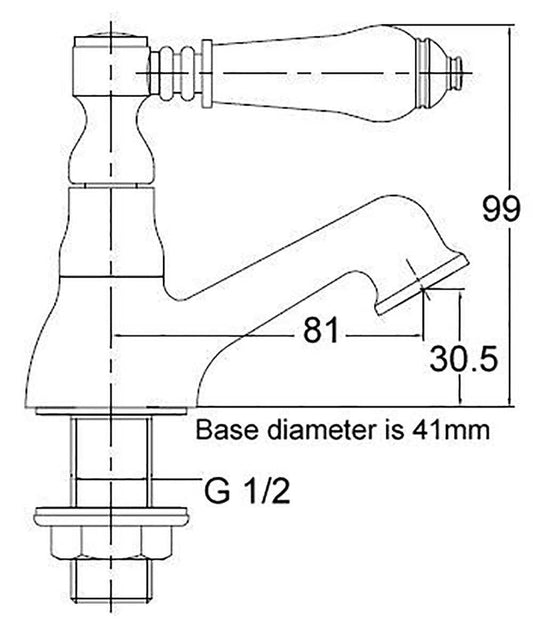 Hot & Cold Traditional Bath Taps (Swan 3)
