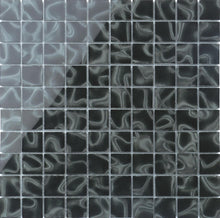 Load image into Gallery viewer, Mosaic pattern of black and gray tiles with wavy texture
