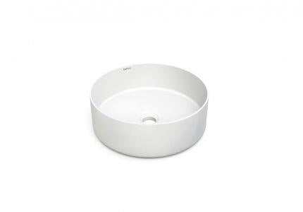 DINAN 38 MATTE WHITE PORCELAIN WASHBASIN (4151)