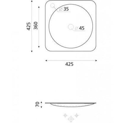 MIAMI COUNTERTOP WASHBASIN RED (3005RJ)