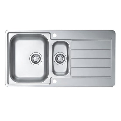 Alveus, Line 10, Stainless Steel, 1.5 bowl, Inset, 980x500x160mm (1067695N)
